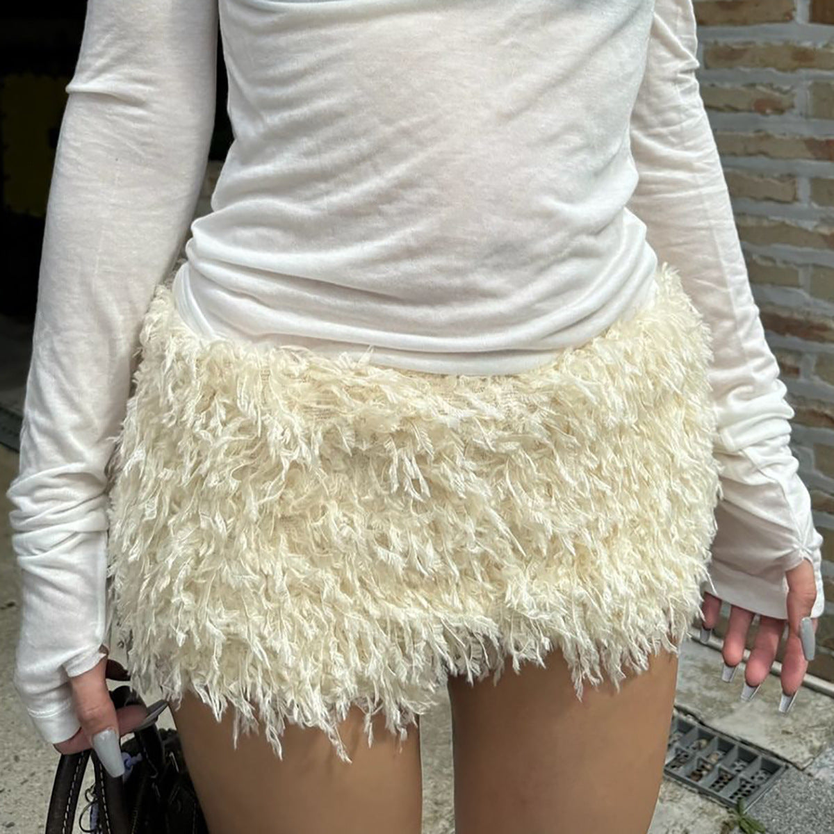 Retro Fluffed Shorts